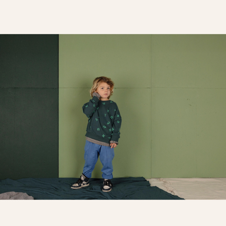 Nixnut Nixnut Stamp Sweater - Moss