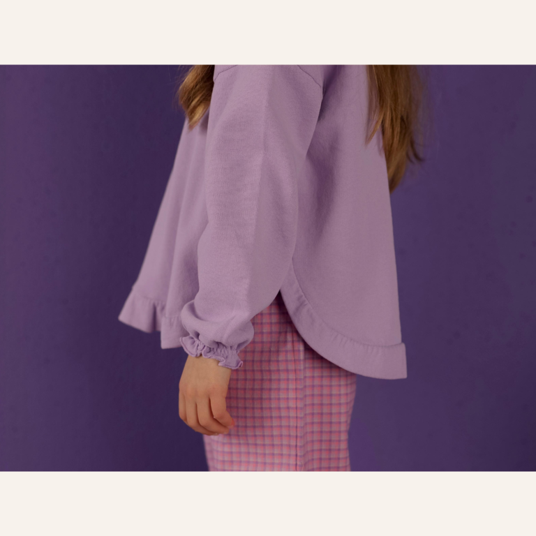 Nixnut Nixnut Ruffled Sweater - Lila