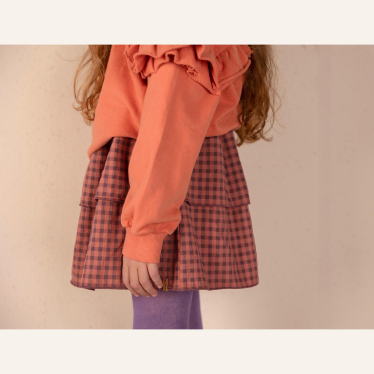 Nixnut Nixnut Ply Skirt - Spice Checkered