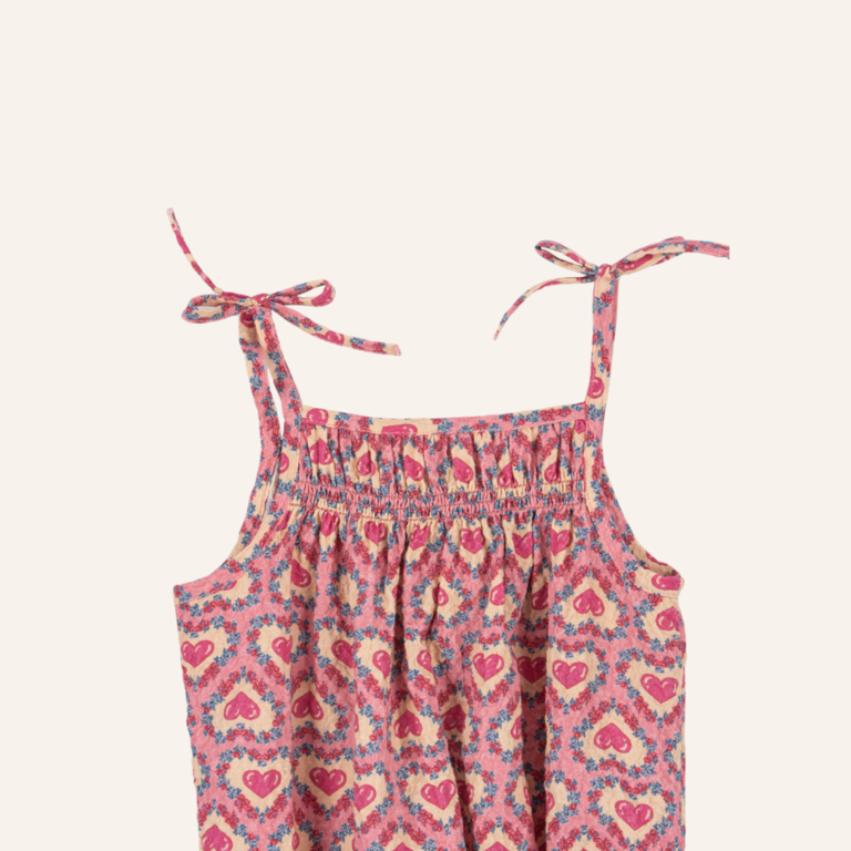 Konges Sløjd Konges Sløjd Vivian  strap romper - Felice rose