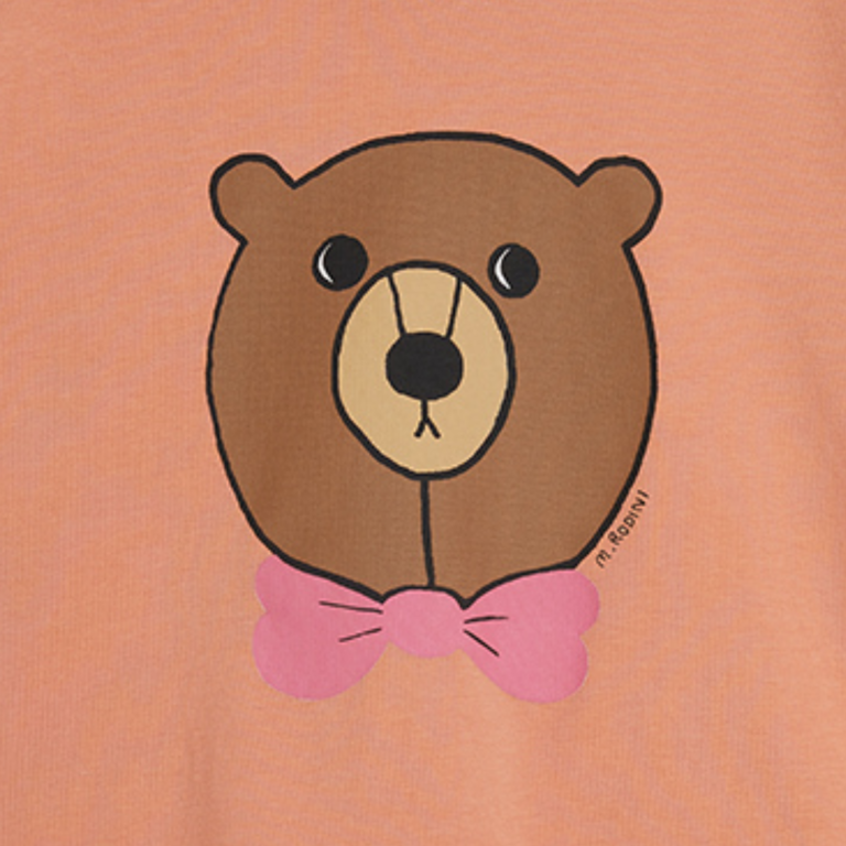 Mini Rodini Mini Rodini Bear SP SS tee - Pink