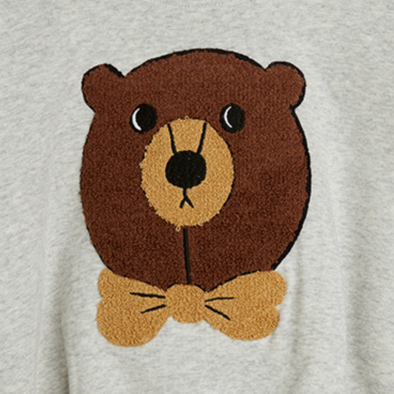 Mini Rodini Mini Rodini Bear chenille sweatshirt