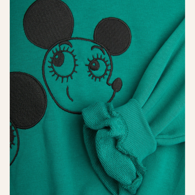 Mini Rodini Mini Rodini Ritzratz emb sweatshirt - Green