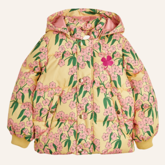 Mini Rodini Mini Rodini Alpine flowers aop hooded puffer Mini Rodini Mini Rodini Alpine flowers aop hooded puffer