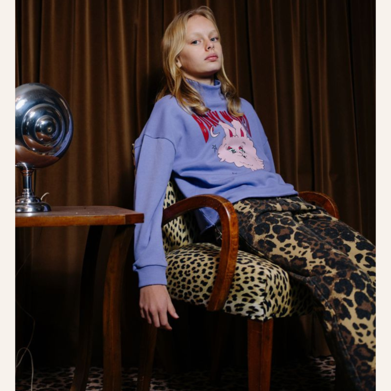 Call me Frankie Call me Frankie Cropped Call me Bunny sweater - purple