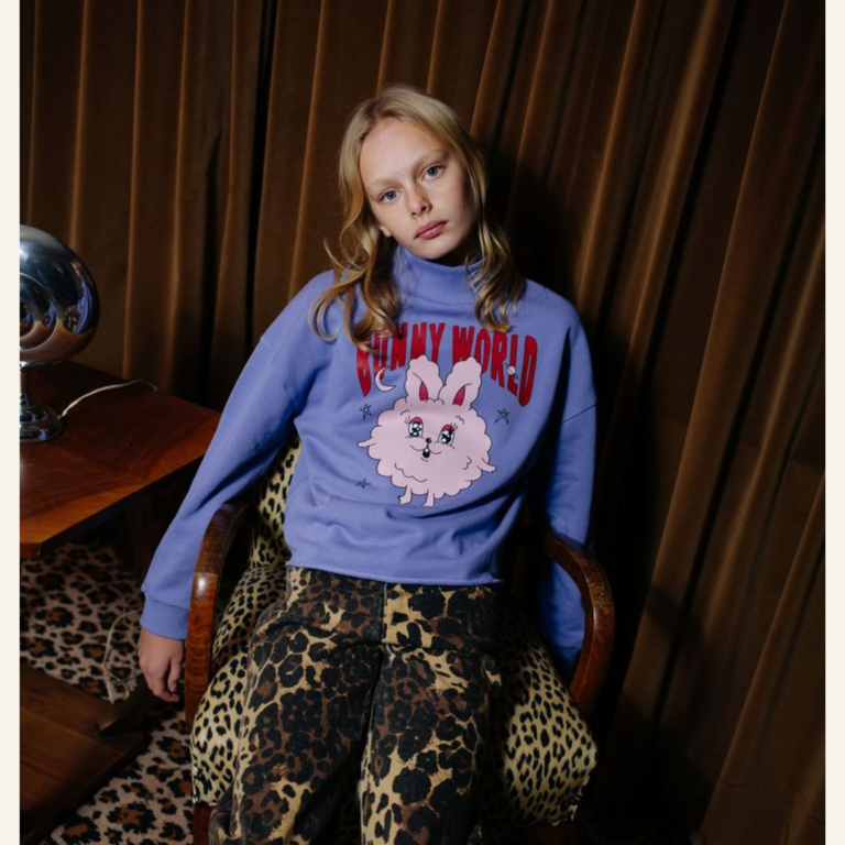 Call me Frankie Call me Frankie Cropped Call me Bunny sweater - purple