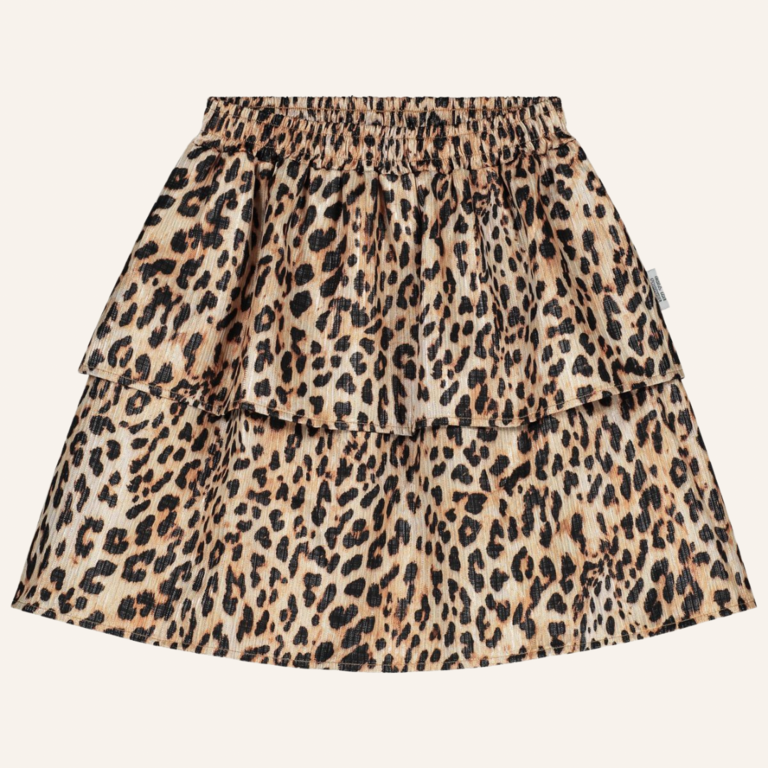 Call me Frankie Call me Bunny Leopard ruffle skirt
