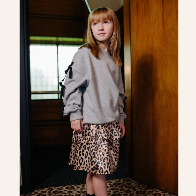 Call me Frankie Call me Bunny Leopard ruffle skirt