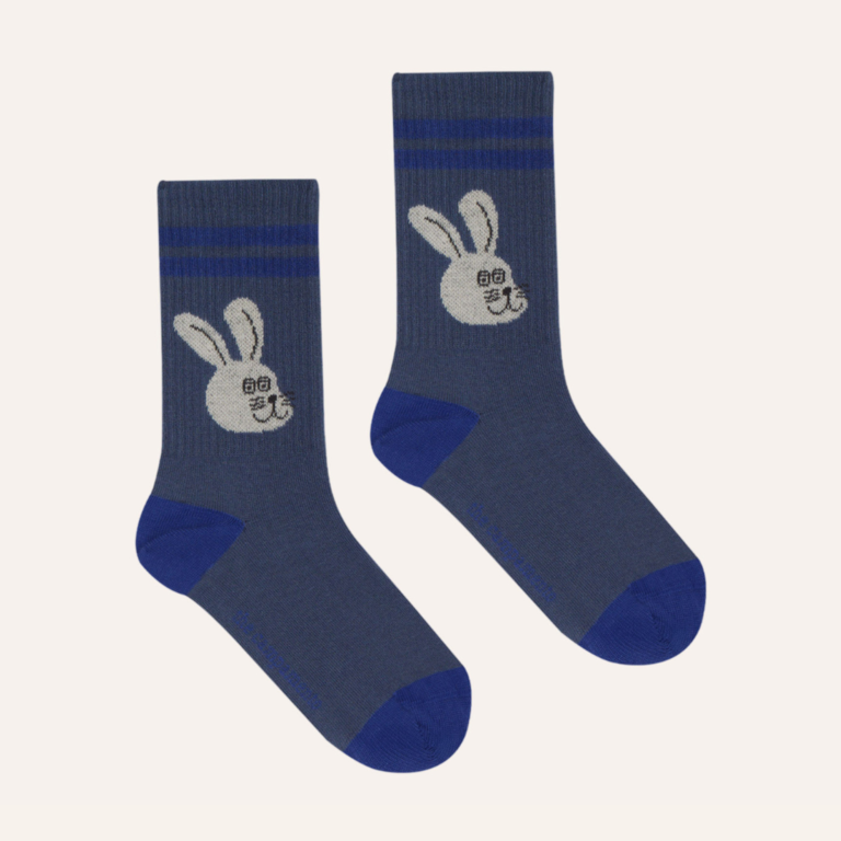 The Campamento The Campamento Rabbit Blue Kids Socks