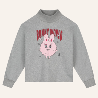 Call me Frankie Call me Frankie cropped bunny sweater - Grey Call me Frankie Call me Frankie cropped bunny sweater - Grey