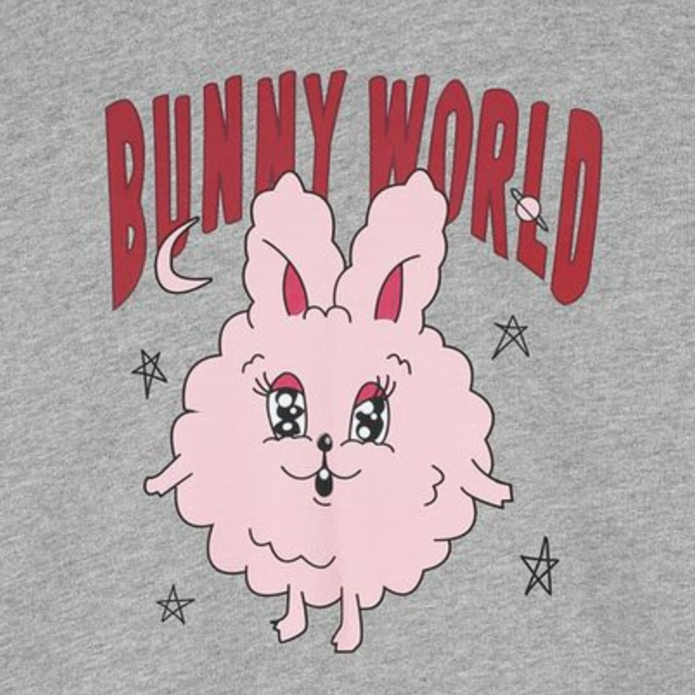 Call me Frankie Call me Frankie cropped bunny sweater - Grey