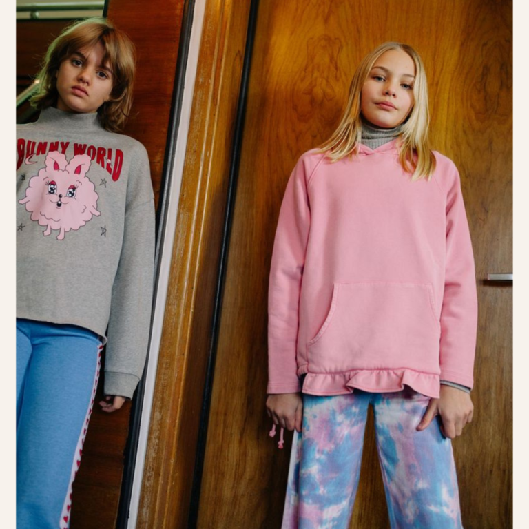 Call me Frankie Call me Frankie cropped bunny sweater - Grey