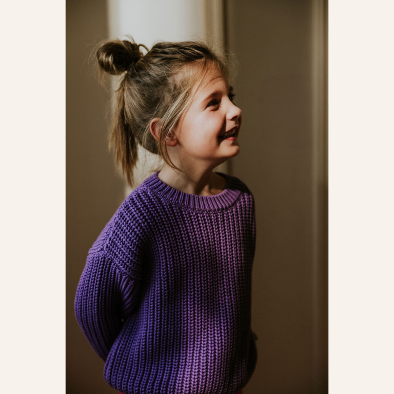 Yuki Yuki Chunky Knitted Sweater - Amethyst
