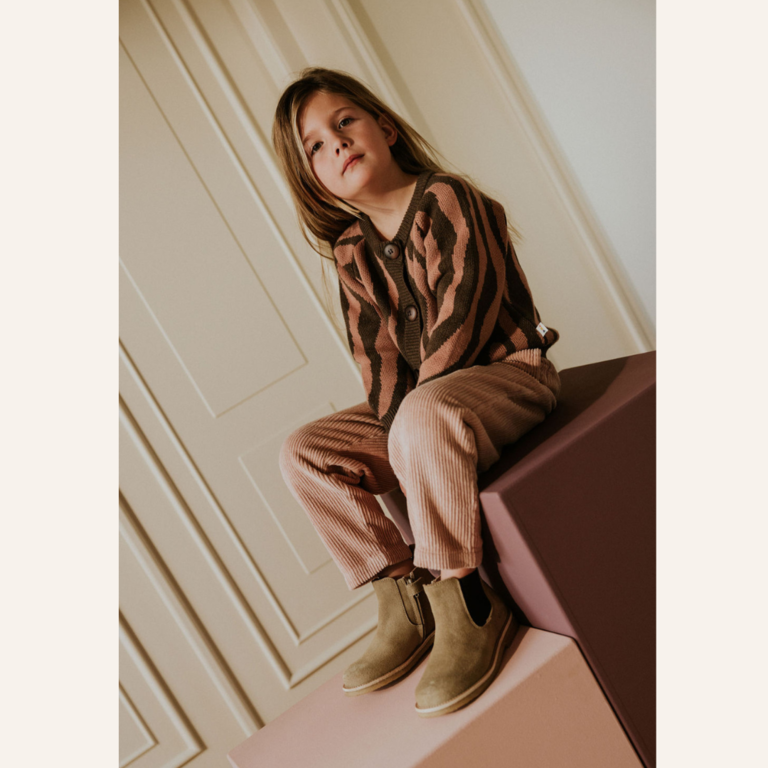Yuki Yuki Raglan Cardigan - Pink Zebra