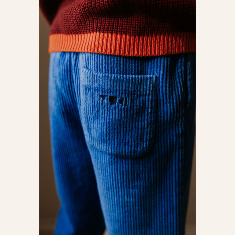 Yuki Yuki Trousers Beau Corduroy - Cobalt