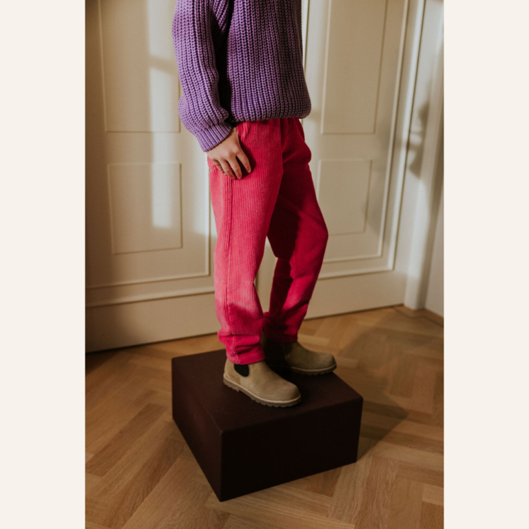 Yuki Yuki Trousers Beau Corduroy - Fuchsia