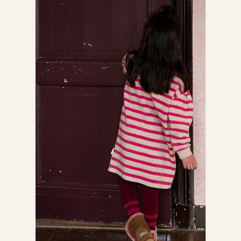 Petit Blush Petit Blush Teddy sweater dress - Stripe