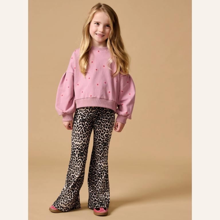 Petit Blush Petit Blush Bowie flared pants - Leopard