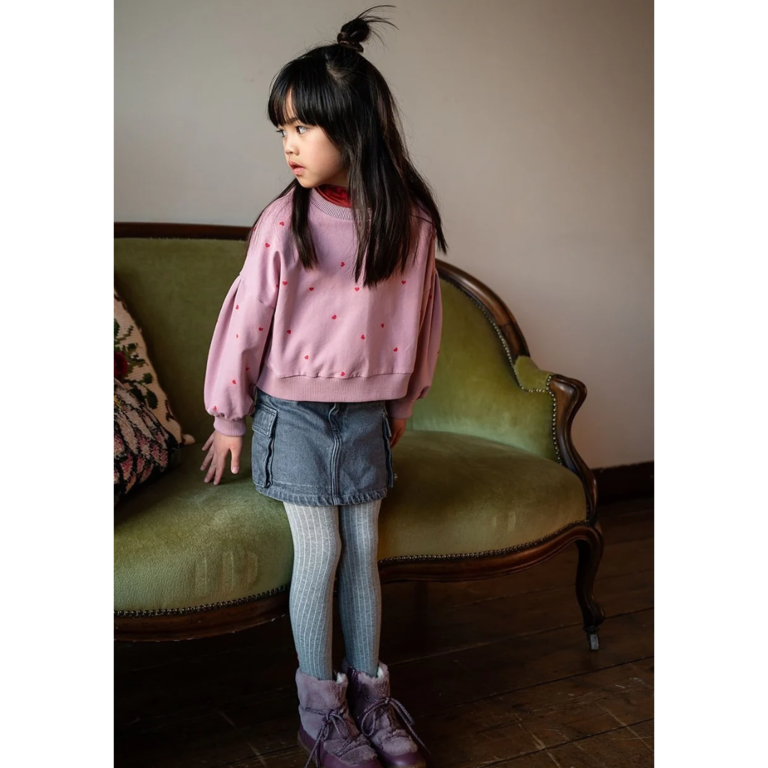 Petit Blush Petit Blush Easy sweater Love to Love - Lilas