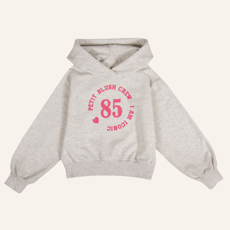 Petit Blush Petit Blush Hooded sweater - Grey melange