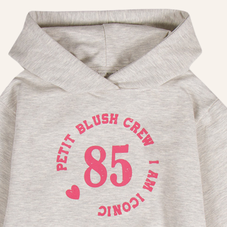Petit Blush Petit Blush Hooded sweater - Grey melange