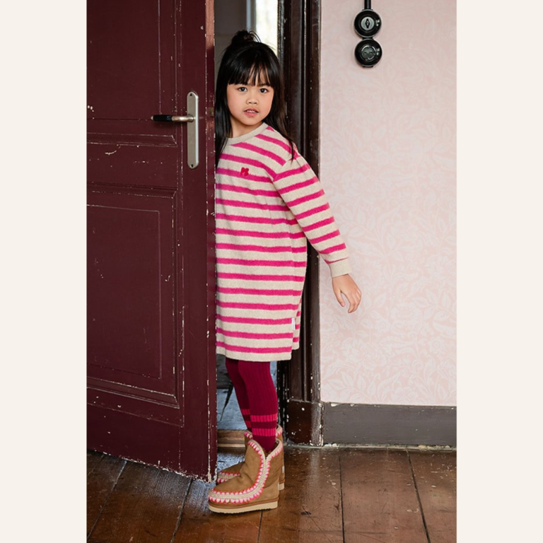 Petit Blush Petit Blush Teddy sweater dress - Stripe
