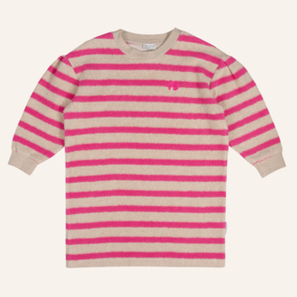 Petit Blush Petit Blush Teddy sweater dress - Stripe Petit Blush Petit Blush Teddy sweater dress - Stripe