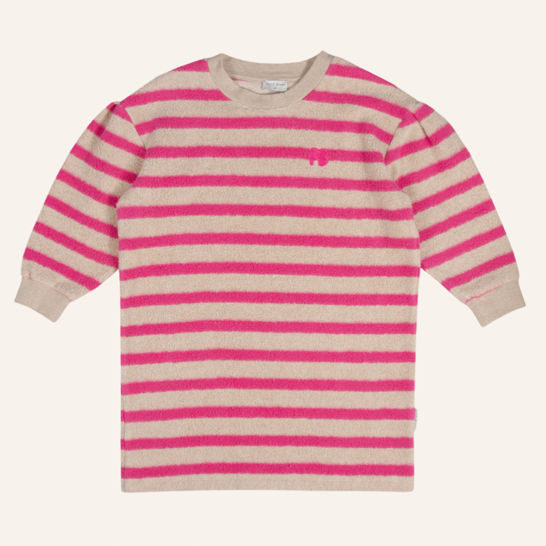 Petit Blush Petit Blush Teddy sweater dress - Stripe