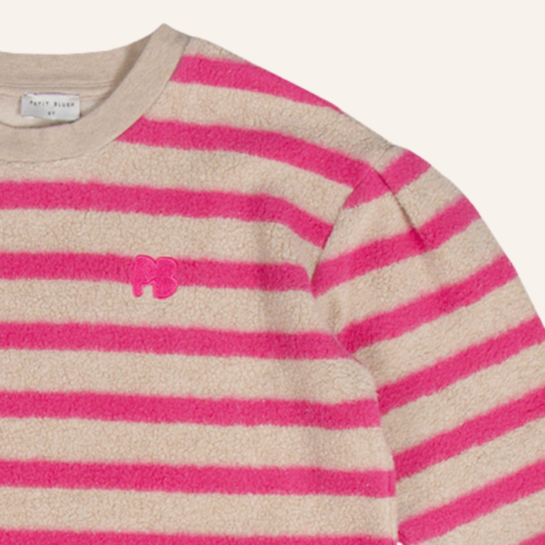 Petit Blush Petit Blush Teddy sweater dress - Stripe