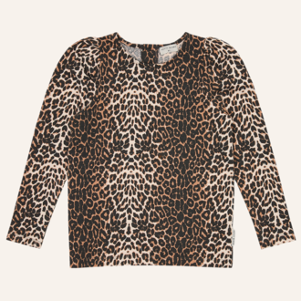 Petit Blush Petit Blush Puff longsleeve - Leopard