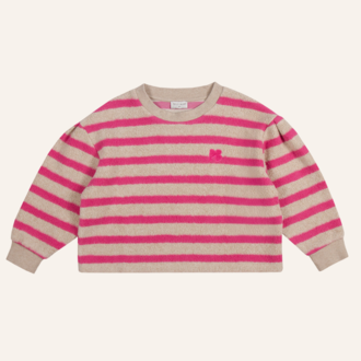 Petit Blush Petit Blush Teddy sweater - Stripe