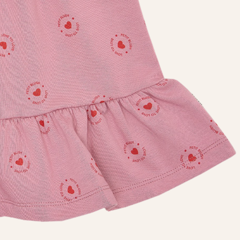 Petit Blush Petit Blush Ruffle skirt love tot love - Lilas