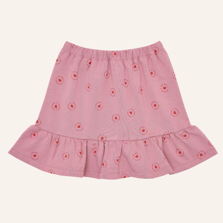 Petit Blush Petit Blush Ruffle skirt love tot love - Lilas