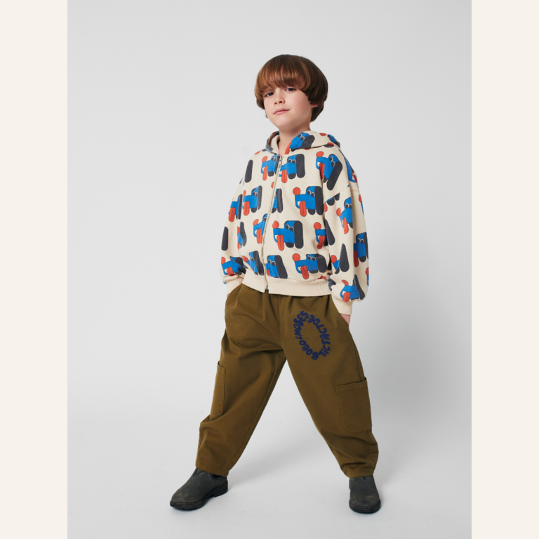 Bobo Choses Bobo Choses Doggy Mate All Over Zipped Hoodie