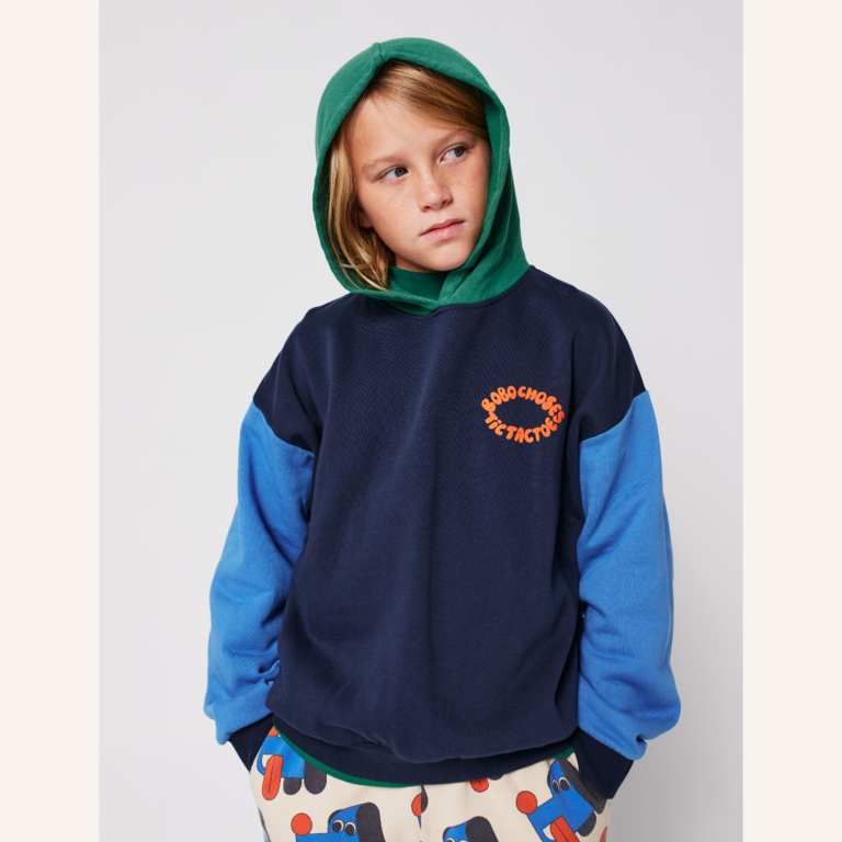 Bobo Choses Bobo Choses Tic Tac Toe Colorblock Hoodie