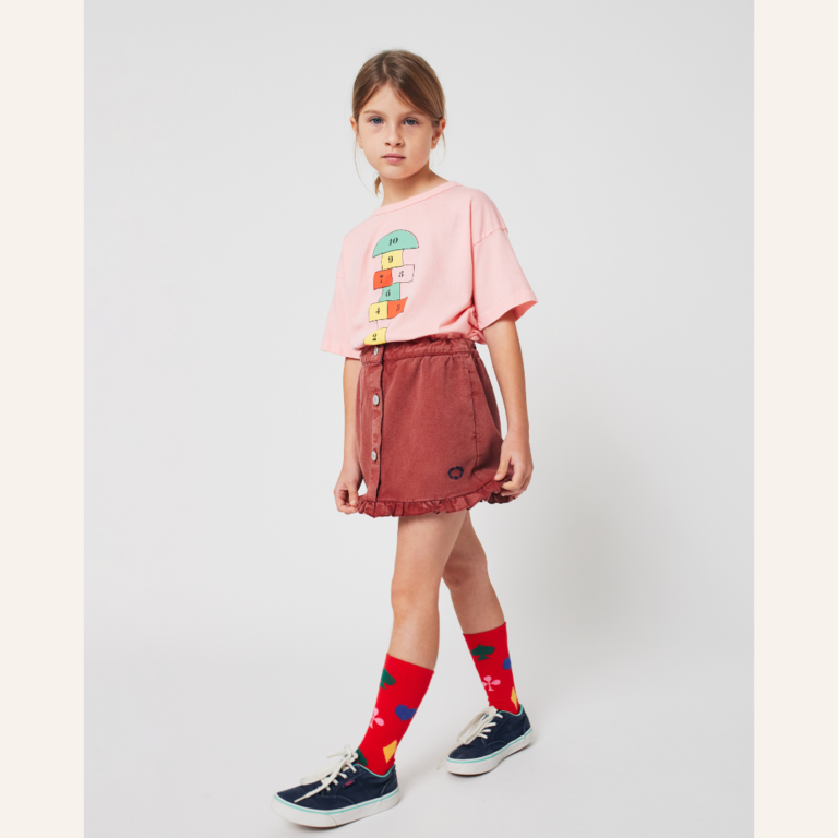 Bobo Choses Bobo Choses Tic Tac Toe Ruffled Skirt