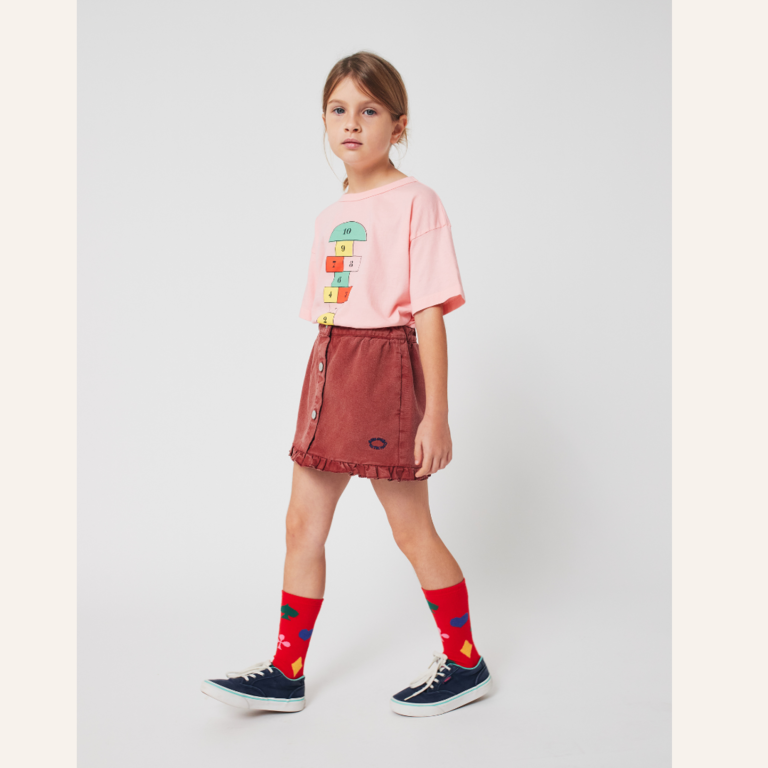 Bobo Choses Bobo Choses Tic Tac Toe Ruffled Skirt