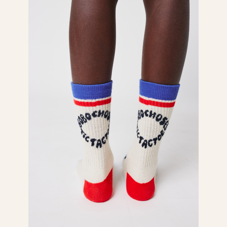 Bobo Choses Bobo Choses Tic Tac Toe Color Block Long Socks