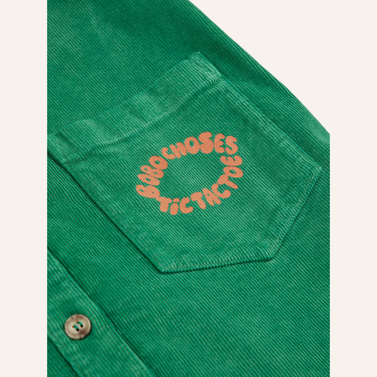 Bobo Choses Bobo Choses Tic Tac Toe Corduroy Shirt Dress