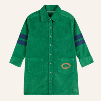 Bobo Choses Bobo Choses Tic Tac Toe Corduroy Shirt Dress Bobo Choses Bobo Choses Tic Tac Toe Corduroy Shirt Dress