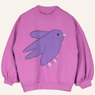 Lötiekids Lötiekids Sweatshirt Flowing Bird - Fucsia Lötiekids Lötiekids Sweatshirt Flowing Bird - Fucsia