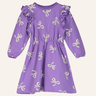 Lötiekids Lötiekids Ruffle Sleeve Dress Bows - Lilac Lötiekids Lötiekids Ruffle Sleeve Dress Bows - Lilac