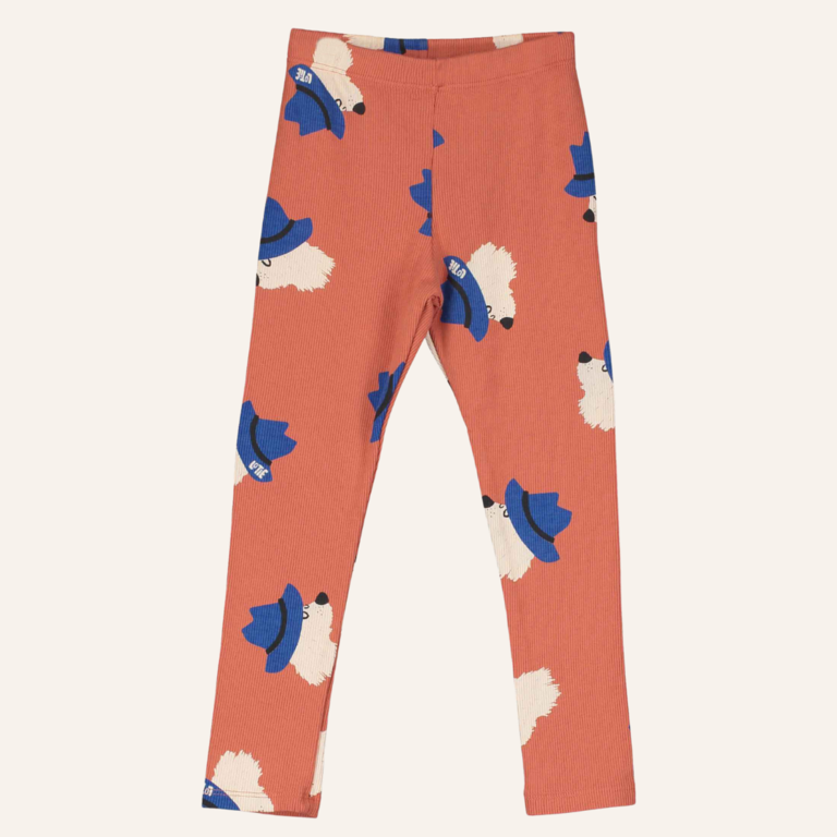 Lötiekids Lötiekids Rib Leggings Chill Dogs - Clay