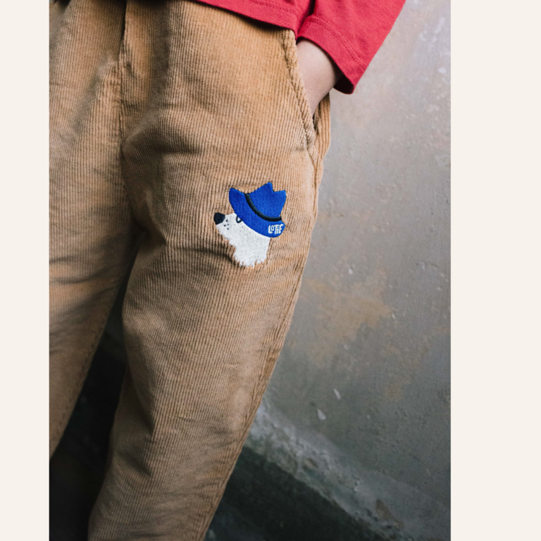 Lötiekids Lötiekids Corduroy Wide Chill Dog - Toasted