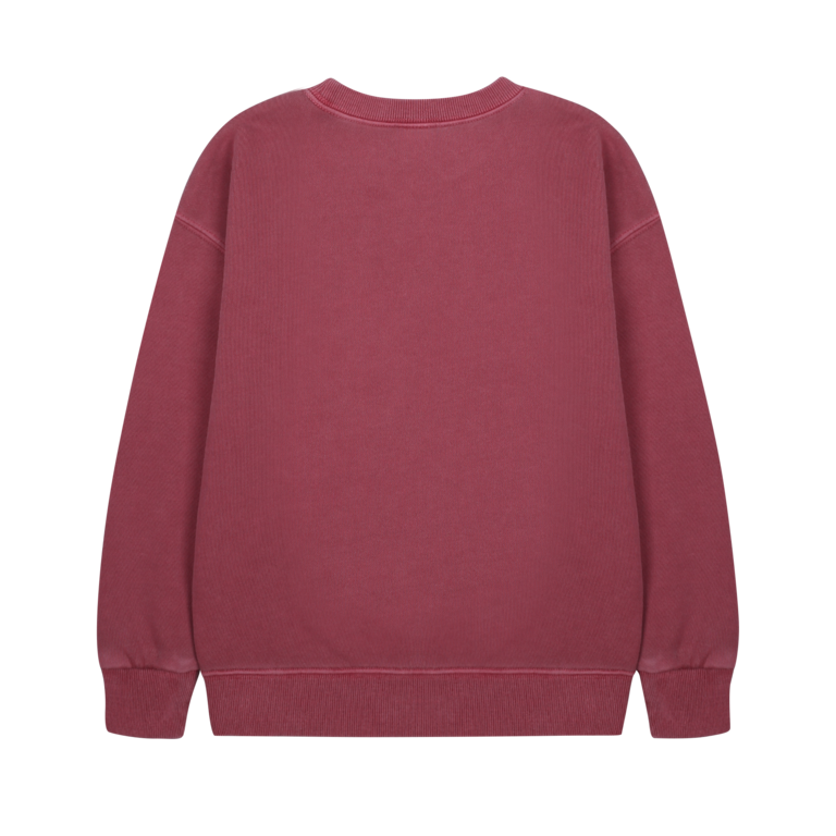 Jelly Mallow Jelly Mallow Flying bird pigment sweatshirt - Bordeaux