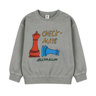 Jelly Mallow Jelly Mallow Check mate pigment sweatshirt - Gray Jelly Mallow Jelly Mallow Check mate pigment sweatshirt - Gray