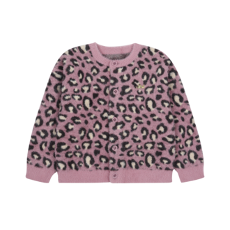 Jelly Mallow Jelly Mallow Cozy Leopard cardigan - Purple Jelly Mallow Jelly Mallow Cozy Leopard cardigan - Purple