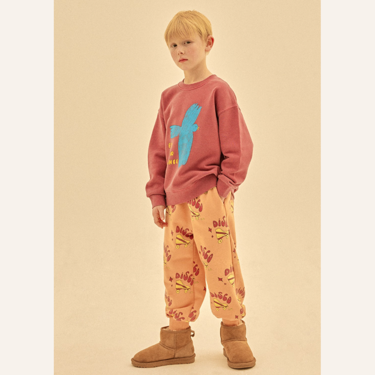 Jelly Mallow Jelly Mallow Flying bird pigment sweatshirt - Bordeaux