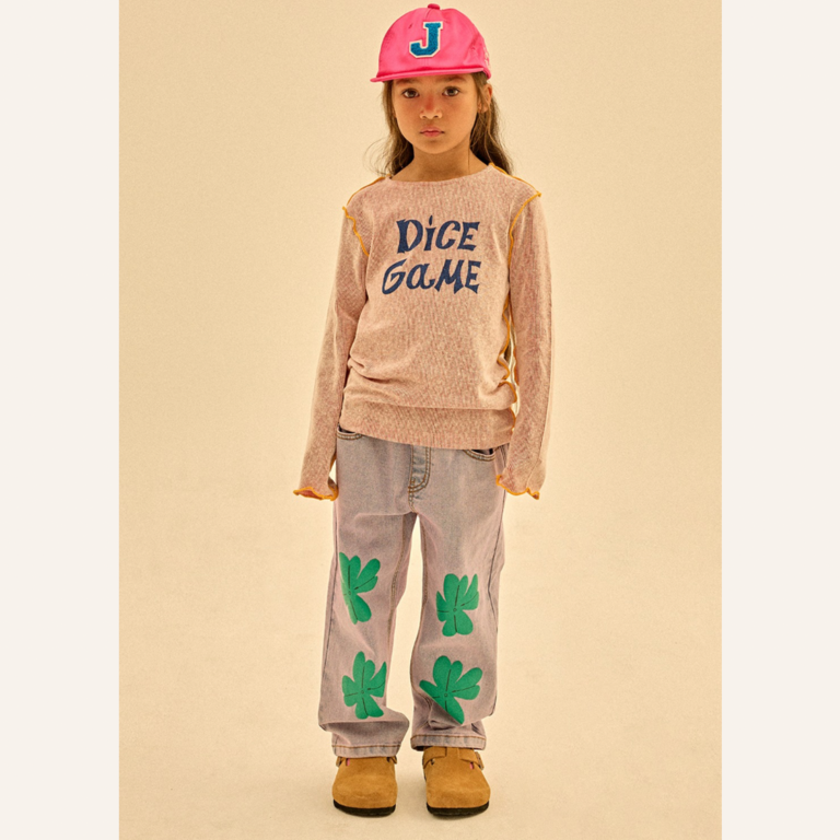 Jelly Mallow Jelly Mallow Lucky clover denim pants - Blue
