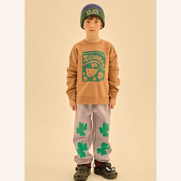 Jelly Mallow Jelly Mallow Lucky clover denim pants - Blue